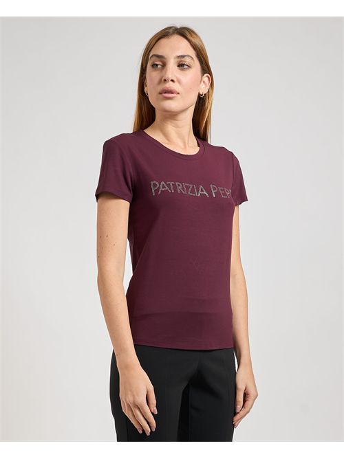 T-shirt donna Patrizia Pepe girocollo slim fit PATRIZIA PEPE | CM1419-J013M536